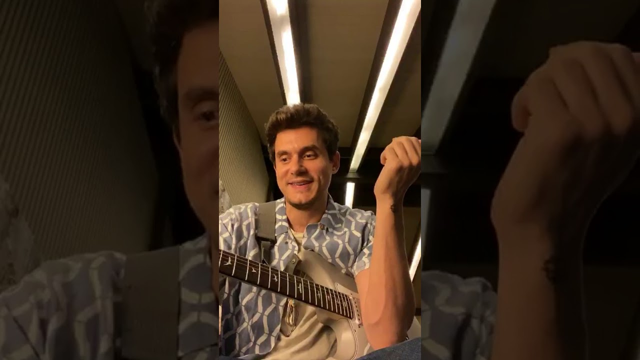 John Mayer - Playing along with Blues background tracks (Instagram Live) 24 September, 2019