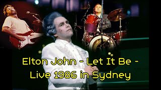 Elton John - Let It Be - Live in 1986, Sydney with Phil Collins and Eric Clapton (AI Cover)