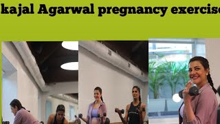 Actress Kajal Agarwal pregnancy exercise cute vedio♥️