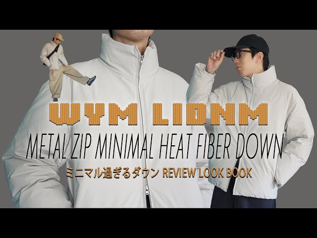 ジャケット/アウターMETAL ZIP MINIMAL HEAT FIBER DOWN