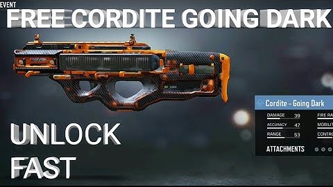 How to get cordite going dark cod mobile but actually better
