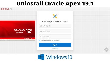 How to Uninstall Oracle Apex 19.1 | DB 12.1 [Pluggable] | Windows 10