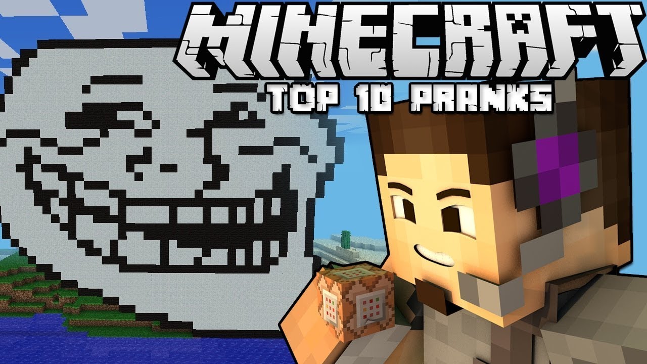 TOP 10 PRANKS | Minecraft - 10 Pranks [Command Block Creation] - YouTube