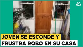 Joven se esconde en mansarda y frustra robo en su casa