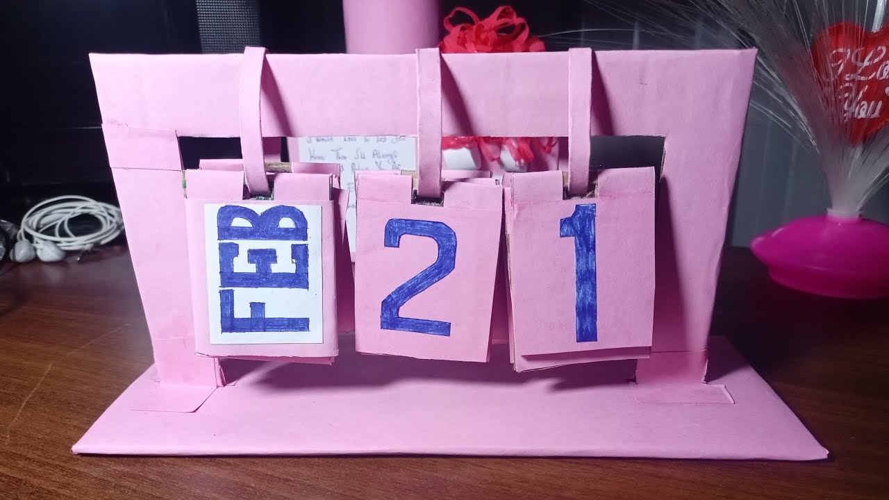 How To Make a Beautiful Calender Out of Used Boxes(DIY Project 9) - YouTube