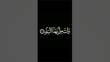لا أقسم بهذا البلد وأنت حل بهذا البلد | آيات تهز القلوب بصوت محمود صديق المنشاوي الباكي | شاشة سوداء