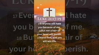 ✝️❤️ Daily Bible Verses-- Luke 21:17-19 #shorts #bible #todaysbibleverse #gospelmusic #worshipmusic