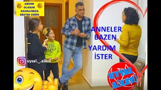 Anneler Bazen Küçük Yardimlar İster Gülecek Ve Eğleneceksi̇ni̇z