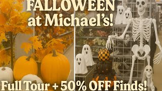 Falloween at Michael’s 2025! Shop With Me for NEW Fall & Halloween Decor! 🎃 🍂 ✨ 