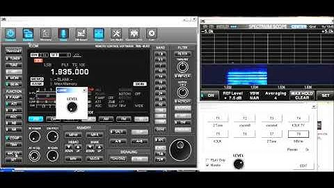 Setting TX Audio Levels using Center Scope mode