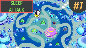 Germs Tower Defense? Sleep Attack: The Cutest TD Game Ever Part 1 Walkthrough (No Commentary, PC)