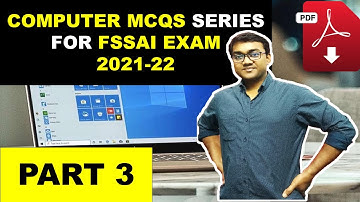 FSSAI Computer MCQs series | Part 3 || Nishant eAcademy