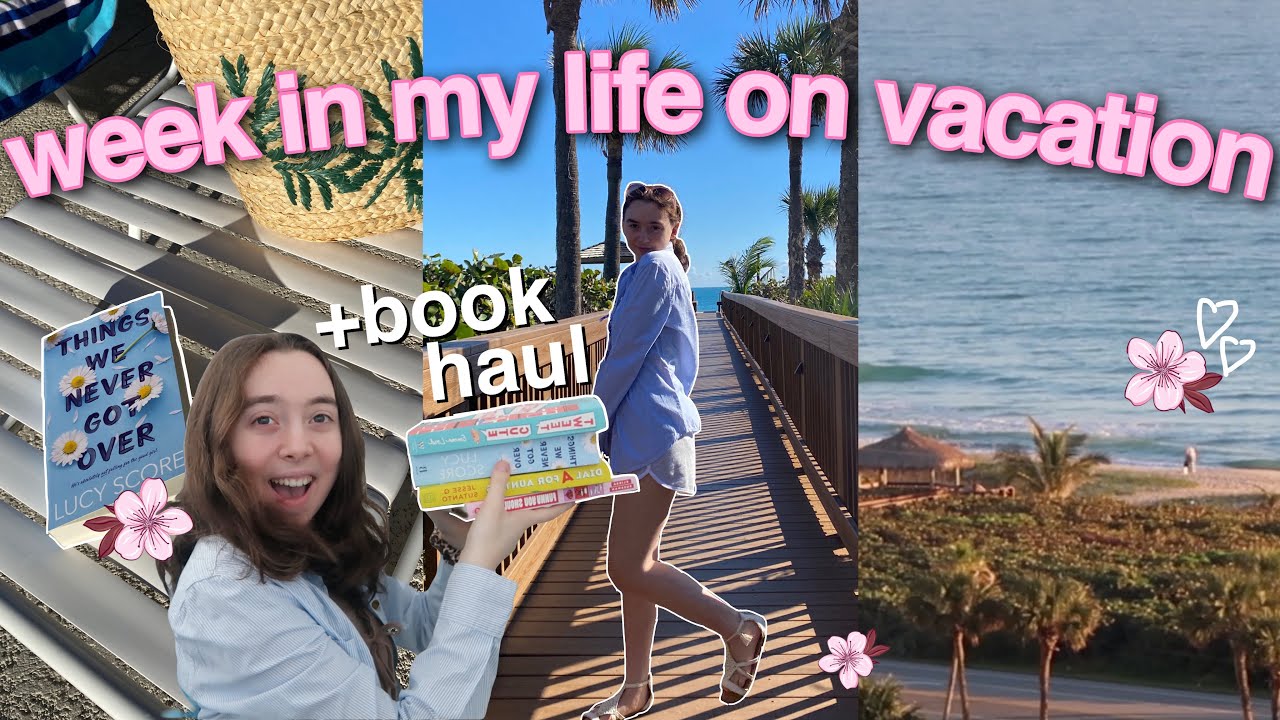 TRAVEL VLOG: florida week in my life 2023 // vacation book haul ...