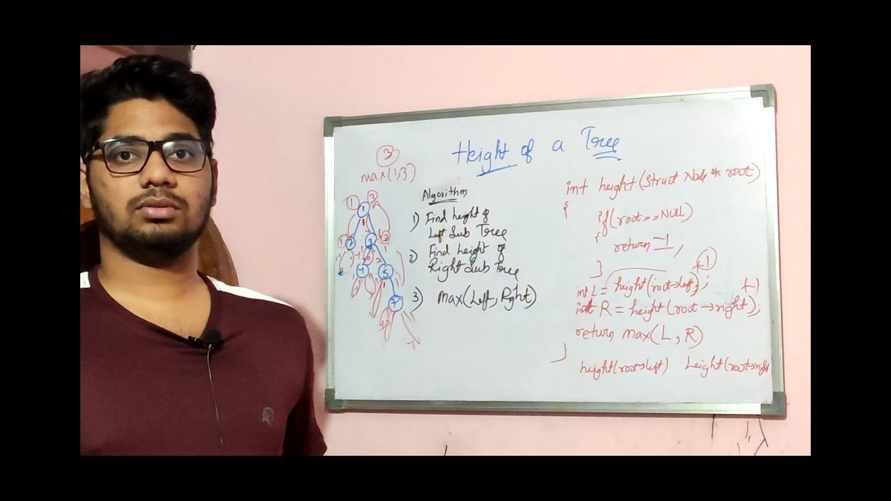 Find height of a binary tree - YouTube