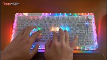 KiiBOOM Phantom 81 V2 Mechanical Keyboard Unboxing & Typing Sound Test