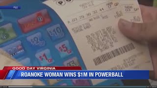 Roanoke woman wins $1M Powerball prize
