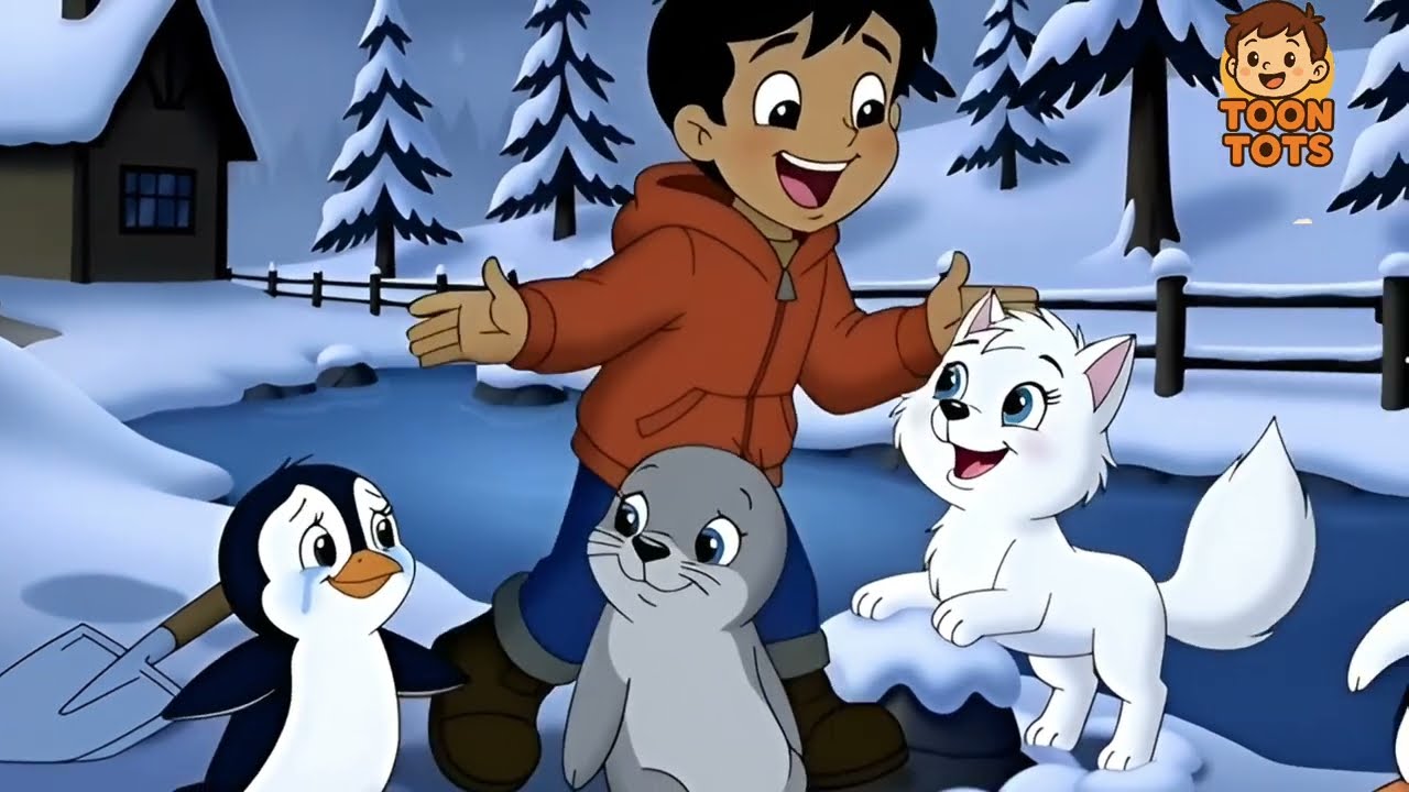 Zayan Aur Baraf Ka Jungle | Snowy Animals Ki Cute Story | 2D Cartoon for Kids”