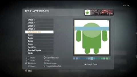 Black Ops Emblem Editor Tutorial - Droid logo