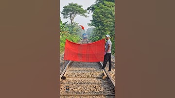 wayman waved the red flag to stop the train in an emergency | #railtrack #railway #train #trains