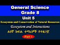 General Science Grade 8 Unit 5 Part 1 Ecosystem And Conservation Of Natural Resources Ecosystem