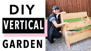 How to Make a Tiered Planter! (Easy DIY Vertical Garden with FREE Plans!) // Shirin Askari