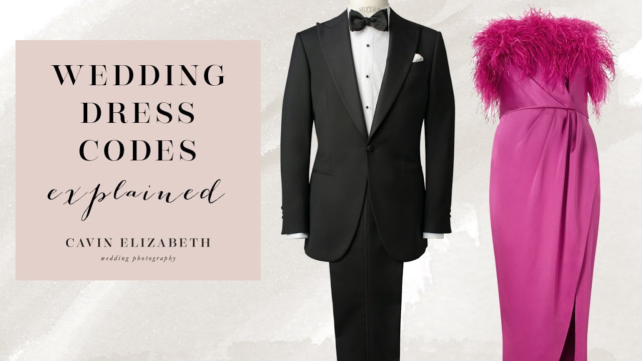 black tie dress code for wedding