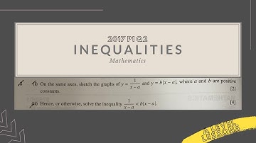 A Level H2 Math 2017 Paper 1 Q2: Inequalities | A Level Mathematics (2024)