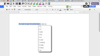 Word Prediction - Read and Write for Google