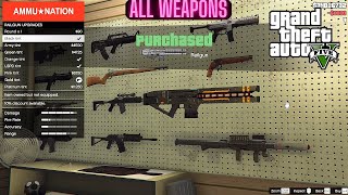 Buying All Weapons in GTA 5 From Weapon Store