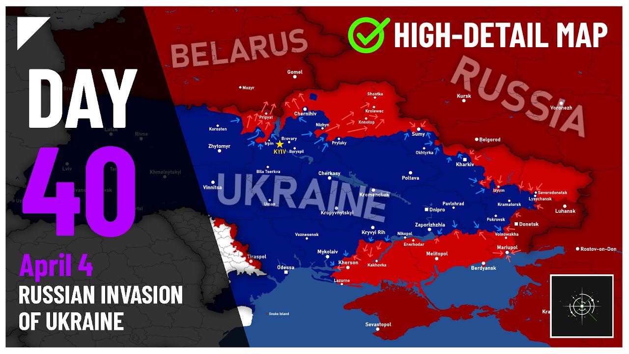 Карта 15 апреля. Russian Invasion of Ukraine 2022 Map.