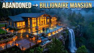 Abandoned Forest Mansion Transformed Into a Luxury Waterfall Paradise