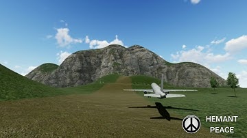 Aeroplane fly testing in lumion
