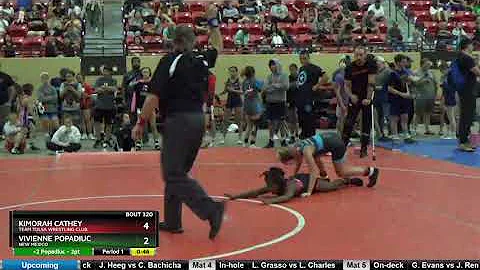 10U Girls 77-86 KiMorah Cathey Team Tulsa Wrestlin...