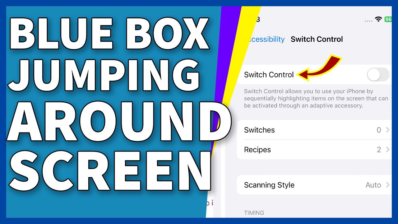 How To Get Rid Of Blue Box Jumping Around The Screen In iOS 16 