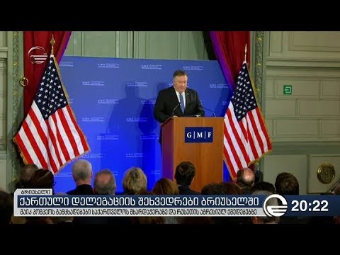 ქართული დელეგაციის შეხვედრები ბრიუსელში