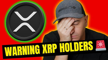 XRP Holders Please Be Cautious 🚨 They Are Back!