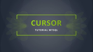 Membuat Cursor di MySQL Menggunakan CMD (Command Prompt) - Teknologi Basis Data