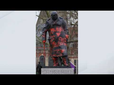Vandal found not guilty of defacing Churchill statue