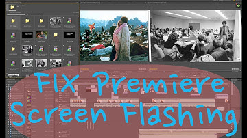 Premiere - FIX Flickering Screen Problem