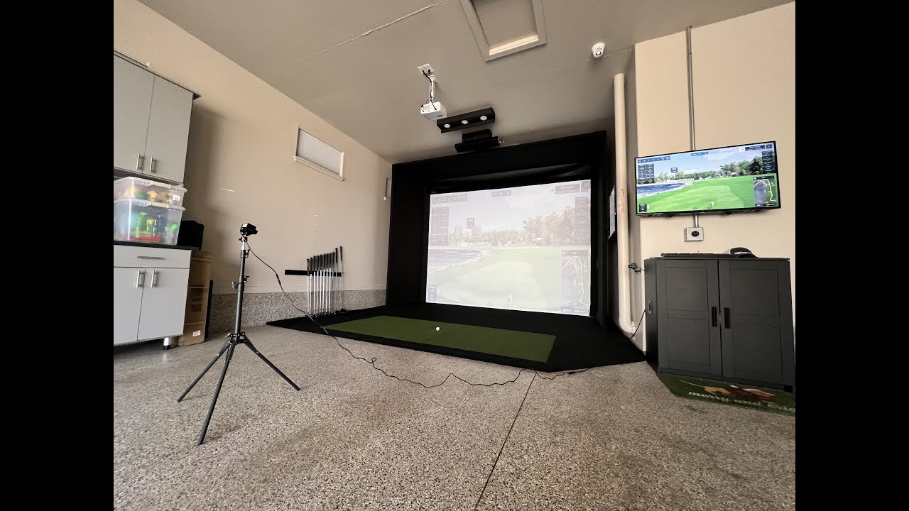Garage Golf Simulator in Denver, CO - YouTube
