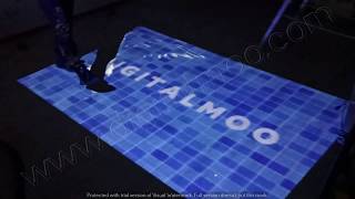 Interactive floor. Water effect. Digitalmoo.com