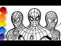 How to draw spiderman no way home art colorkids