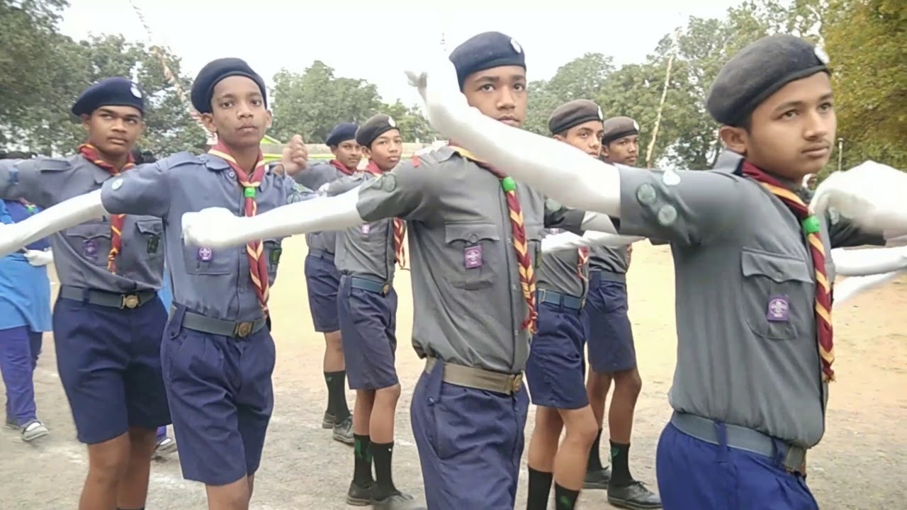 Republic day parade on Sahara Trust High School 🏫 Campus...