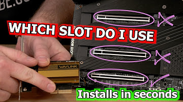 How and where to install a Network adapter card | What PCIe slot do I use