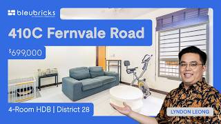 Singapore HDB | 410C Fernvale Road | 4-Room HDB | $699,000 | bleubricks By PLB | Lyndon Leong
