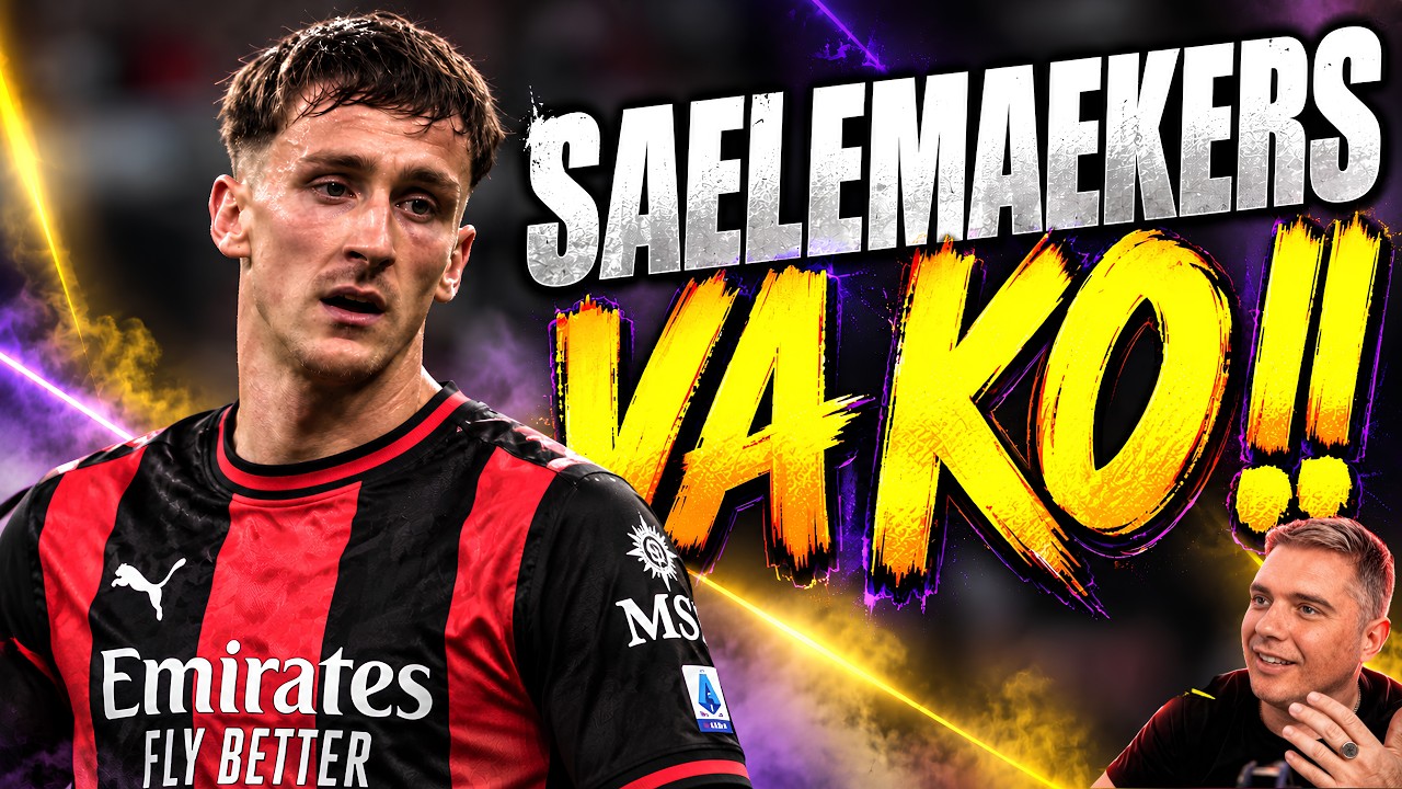 Copertina del video YouTube: MILAN IN EMERGENZA: SAELEMAEKERS OUT, CHI GIOCA COL SASSUOLO?