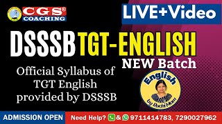 DSSSB TGT English Official Syllabus and Online Course on CGS Coaching App screenshot 2