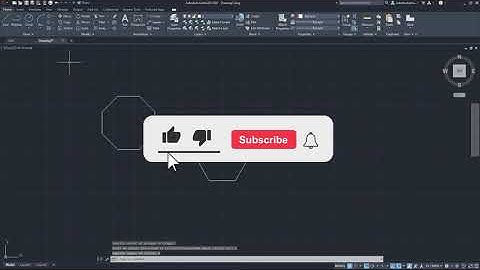Polygon in AutoCAD (ارسم المضلع في أوتوكاد )