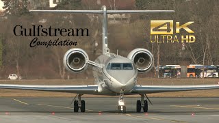 (4K) Gulfstream Biz Jet Special Compilation departure and arrival G650 G600 G550 G450 C37