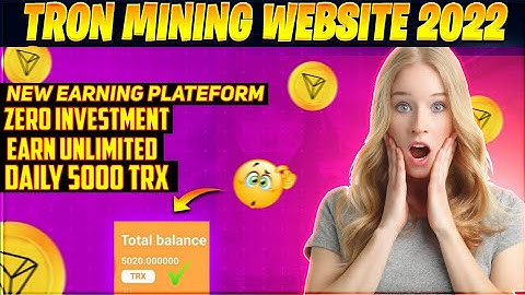 Best Tron TRX Cloud Mining Website | TRX New Site Today | TRX Mining Today